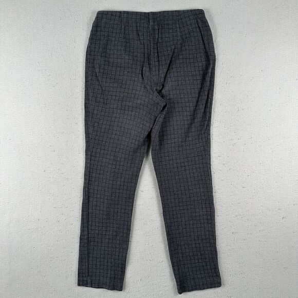 J‎ Jill Pants Women’s Small Black Check Pony Slim Leg Stretch Pull on Pleated - Picture 13 of 16